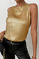 Gold Metal Tank Top