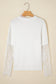 Lace Sleeve Fuzzy Sweater