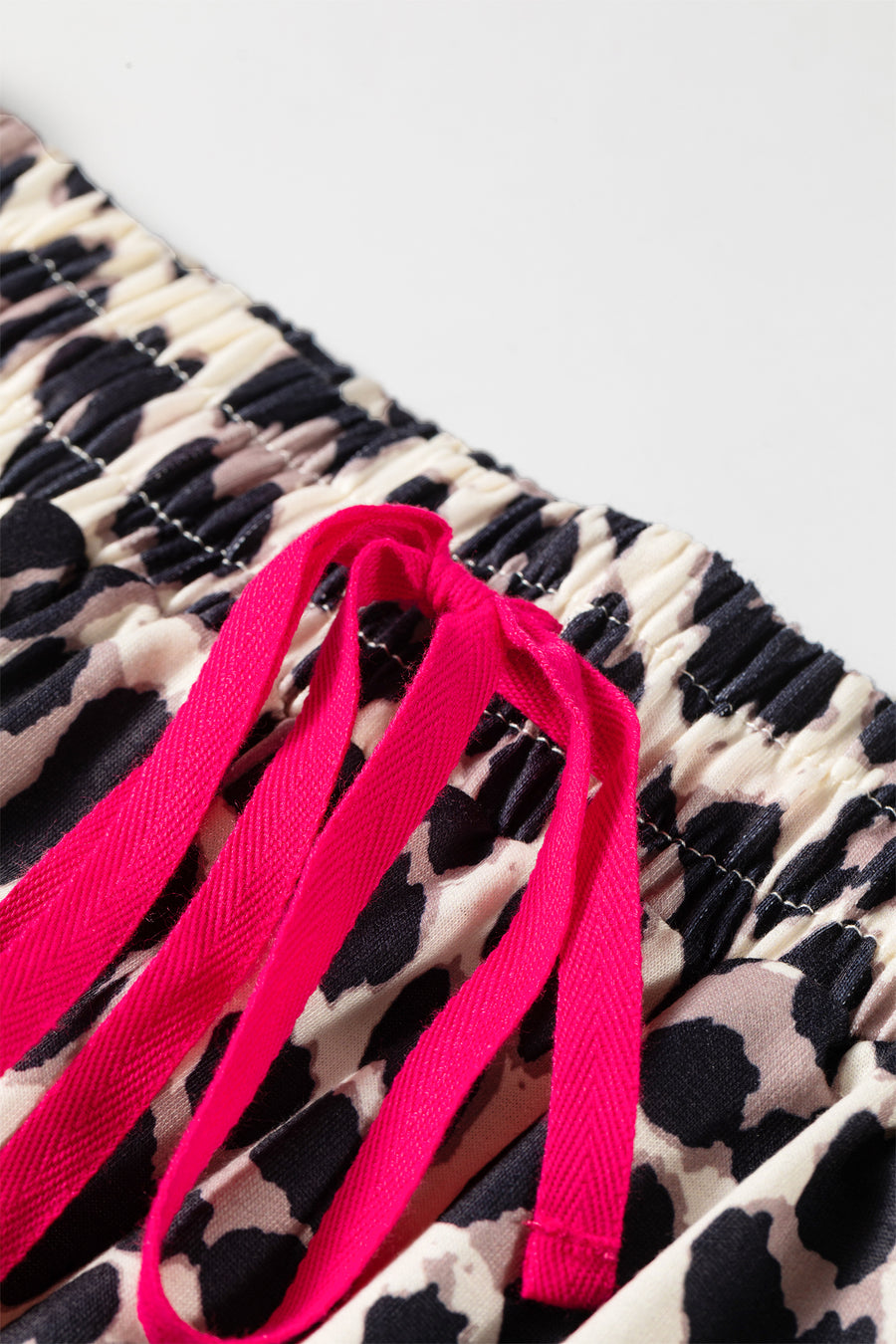 Side Stripe Leopard Wide Leg Trousers Women UK