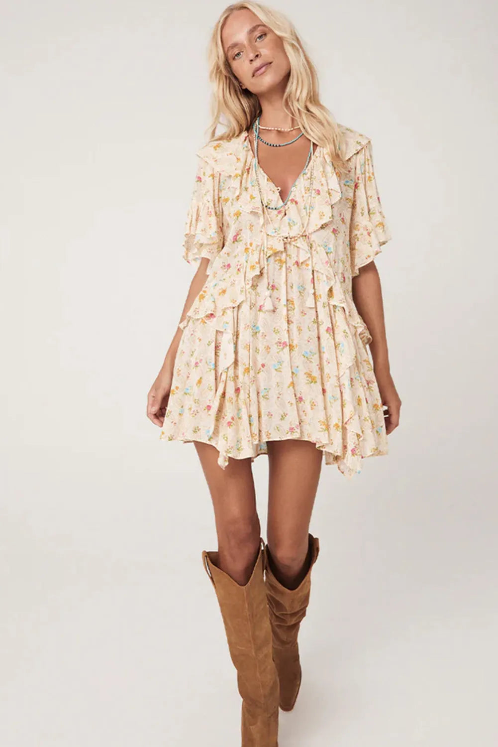 Bohemian Glow Mini Dress