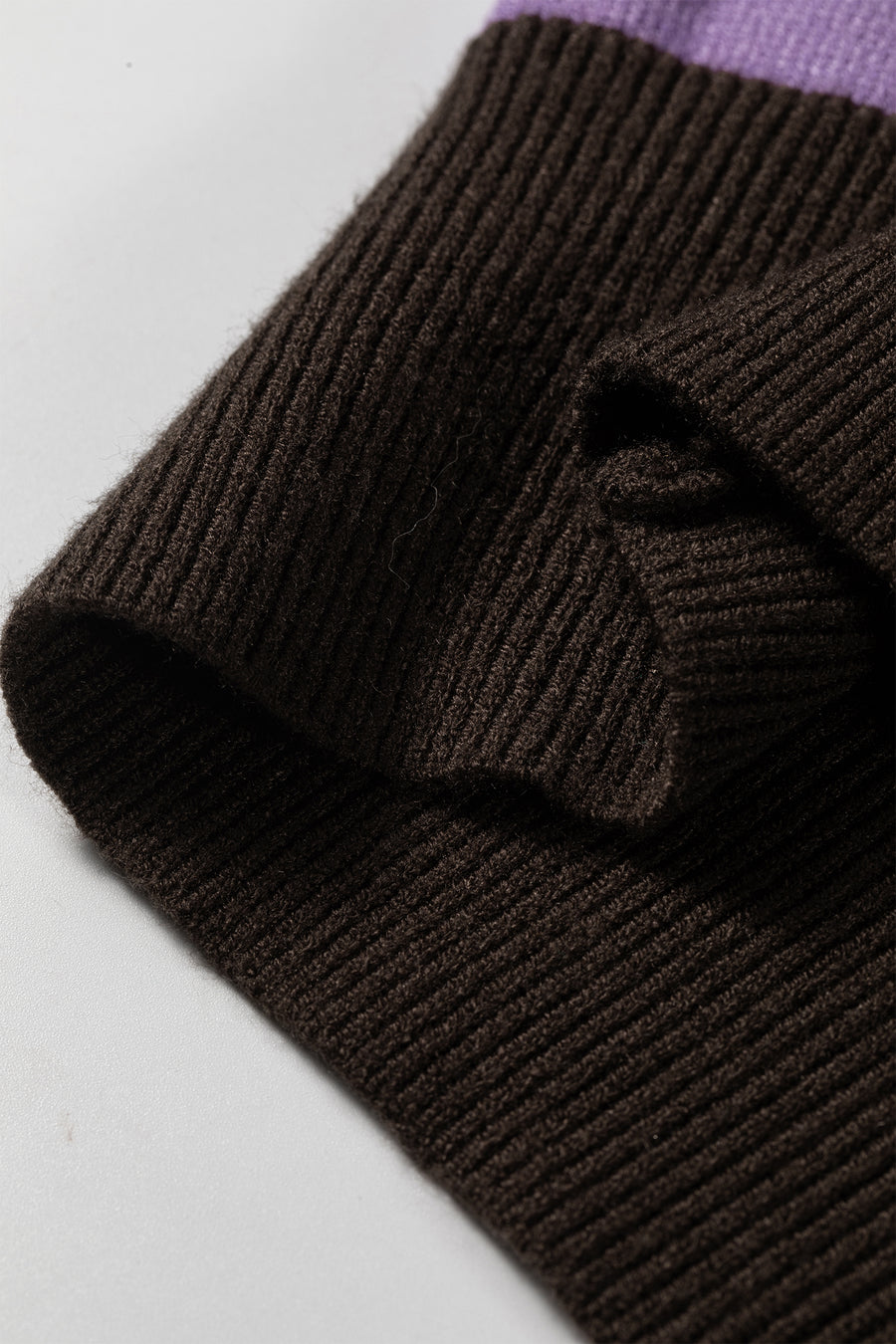 Stripe Embroidered Detail Drop Shoulder Pullover
