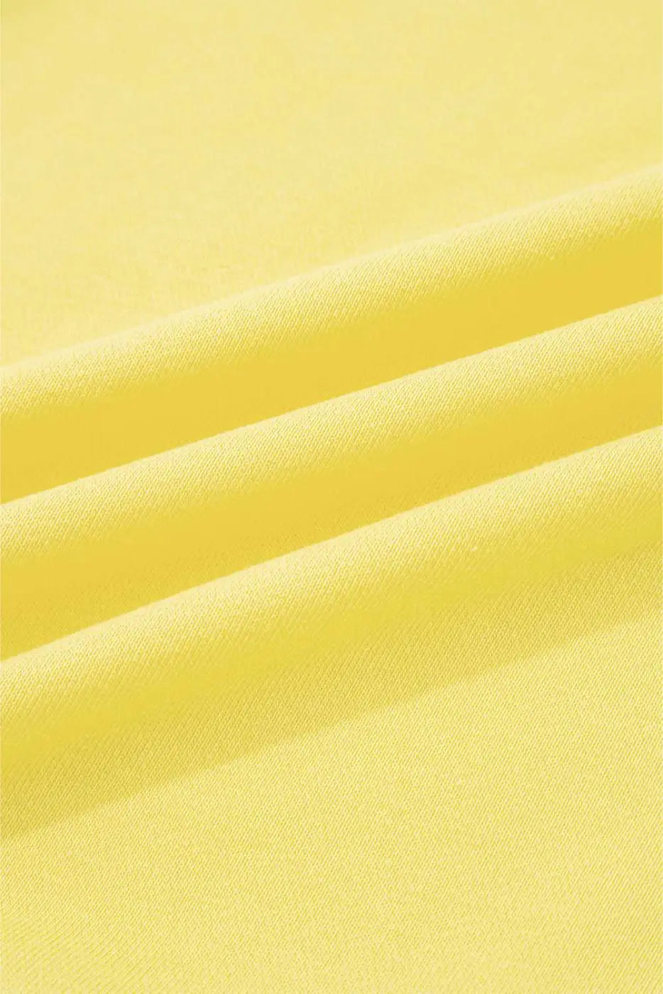 Fabric texture of yellow Drop Crop Wide-Leg Pants Set, highlighting soft and breathable material for daily comfort.