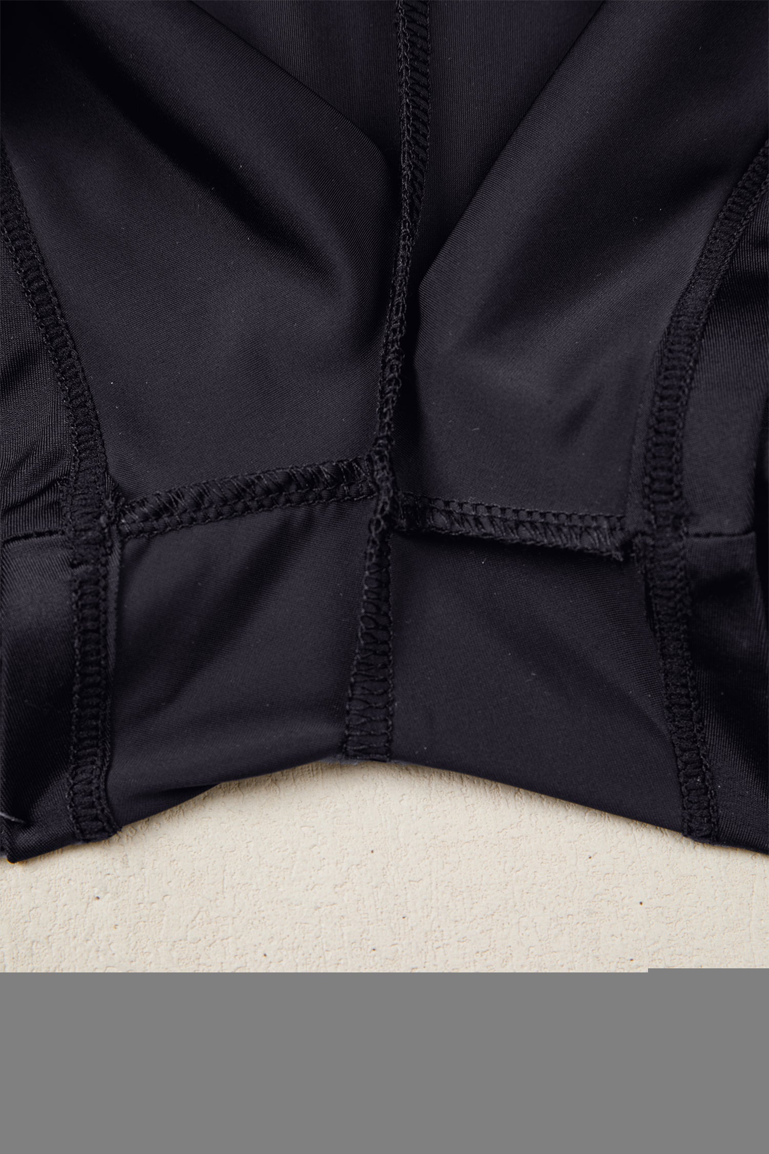 White Ribbed High Waist Athletic Shorts