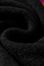 White XOXO Glitter Print Round Neck Casual Sweater