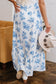 Boho Floral Split Maxi Skirt - Fashionfitz