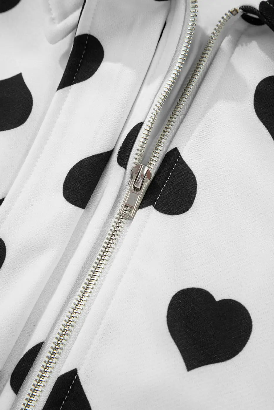 White heart print windbreaker jacket windbreakers