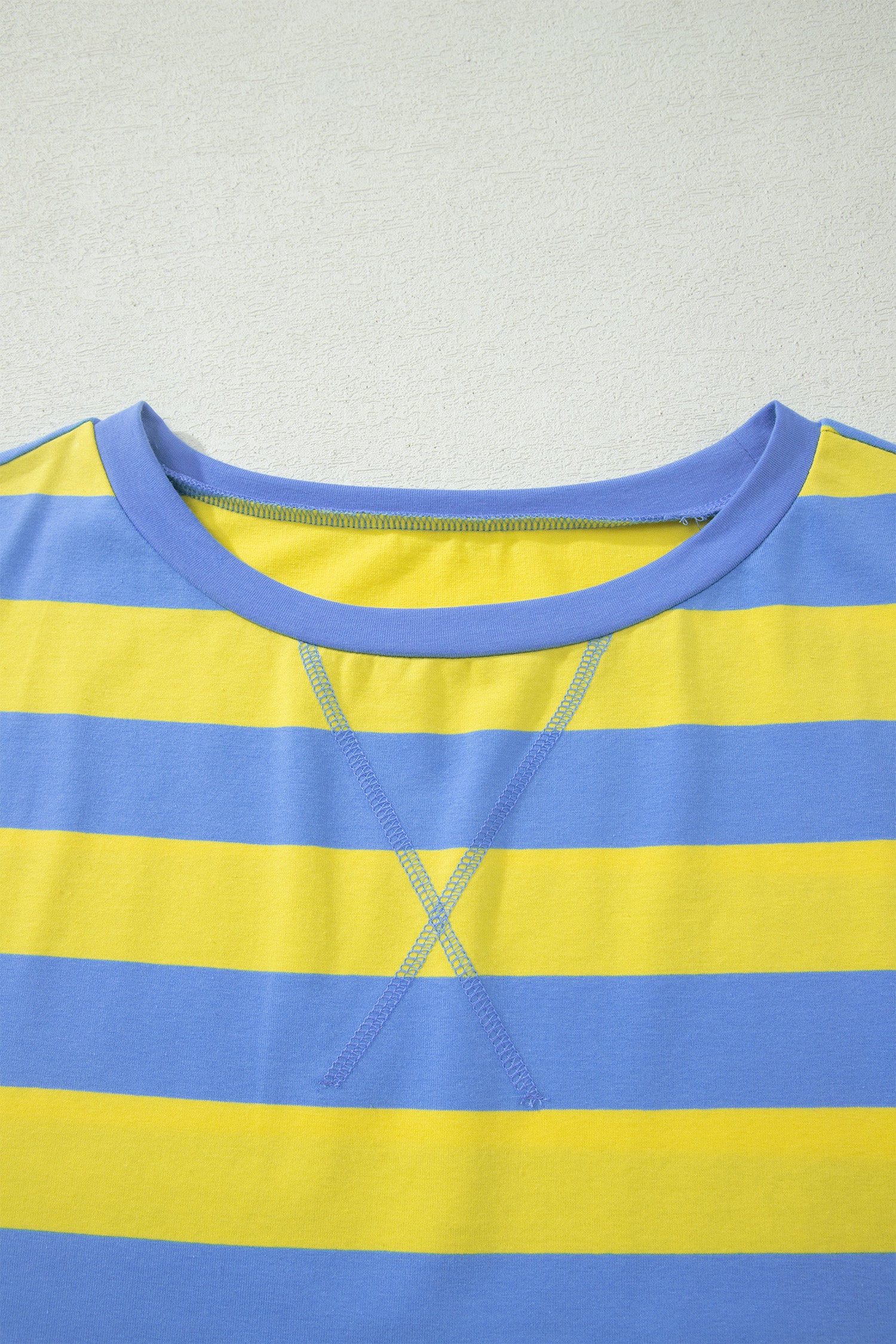 Yellow Stripe Dolman Tee & Drawstring Skort Athletic Set Women UK