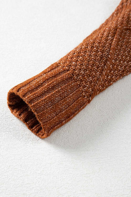 Cable Knit Jumper Dress - Drop Shoulder Loose Fit