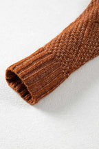 Cable Knit Jumper Dress - Drop Shoulder Loose Fit