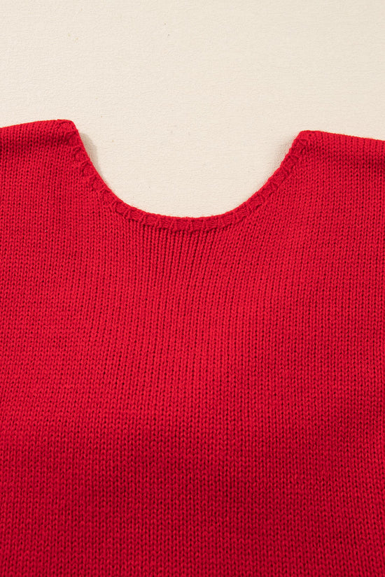 Festive Bow‑Back Backless Jumper