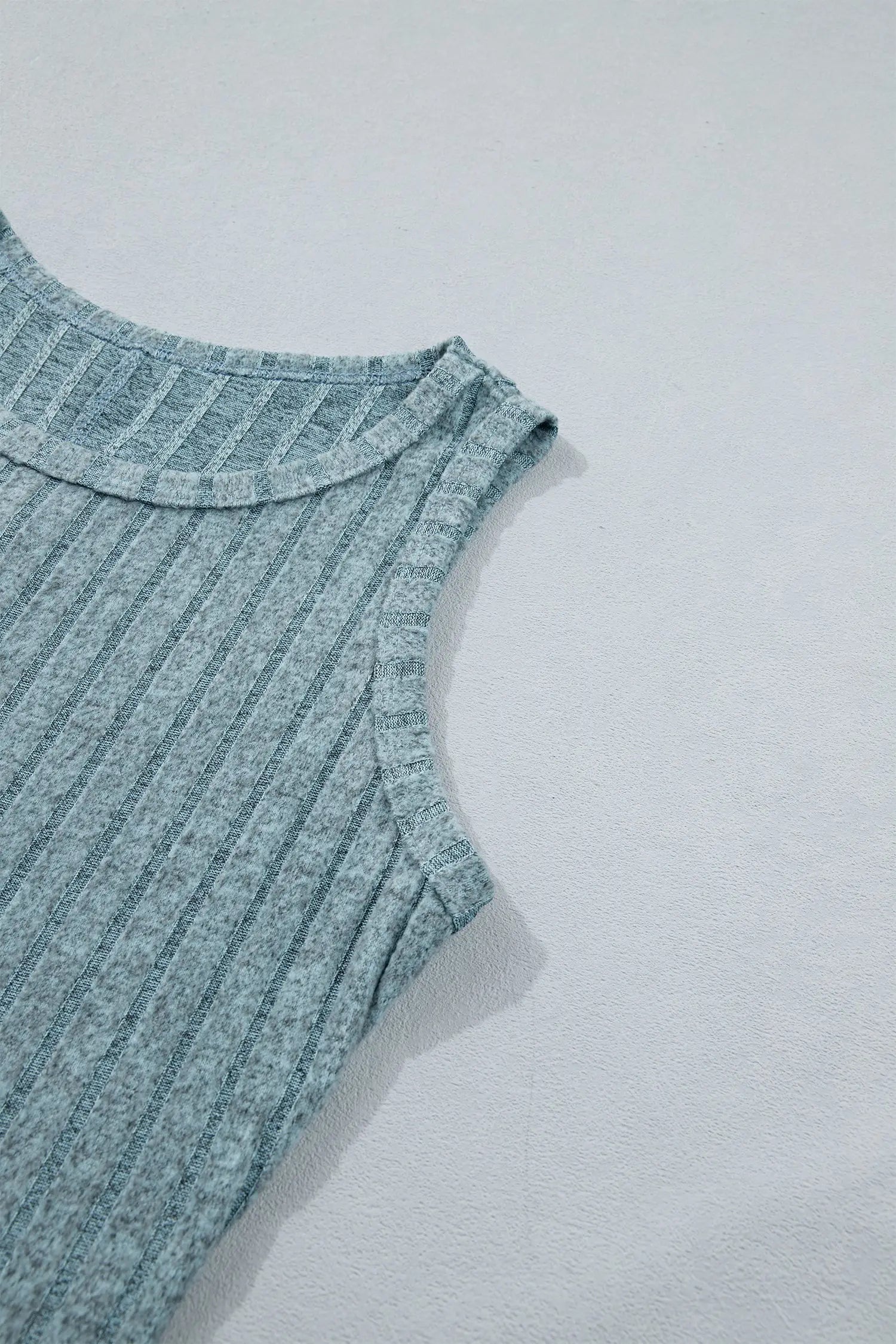 Slim ribbed mineral wash tank top tops
