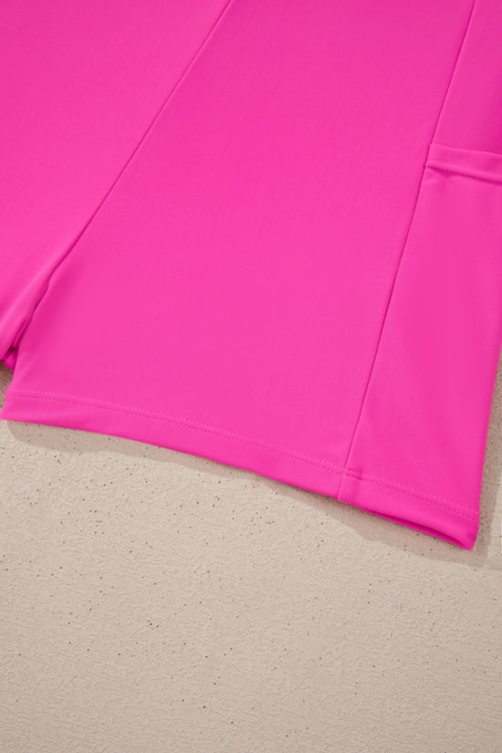 Swim Dress With Shorts | Pink One Piece Swimsuit Built In