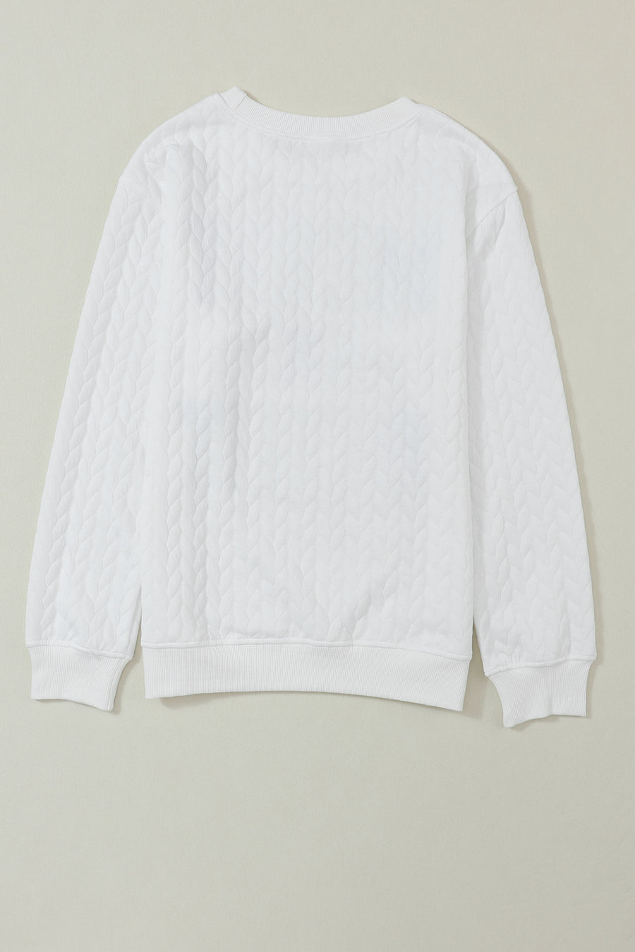 Chenille Cable Knit Slogan Sweatshirt Women UK