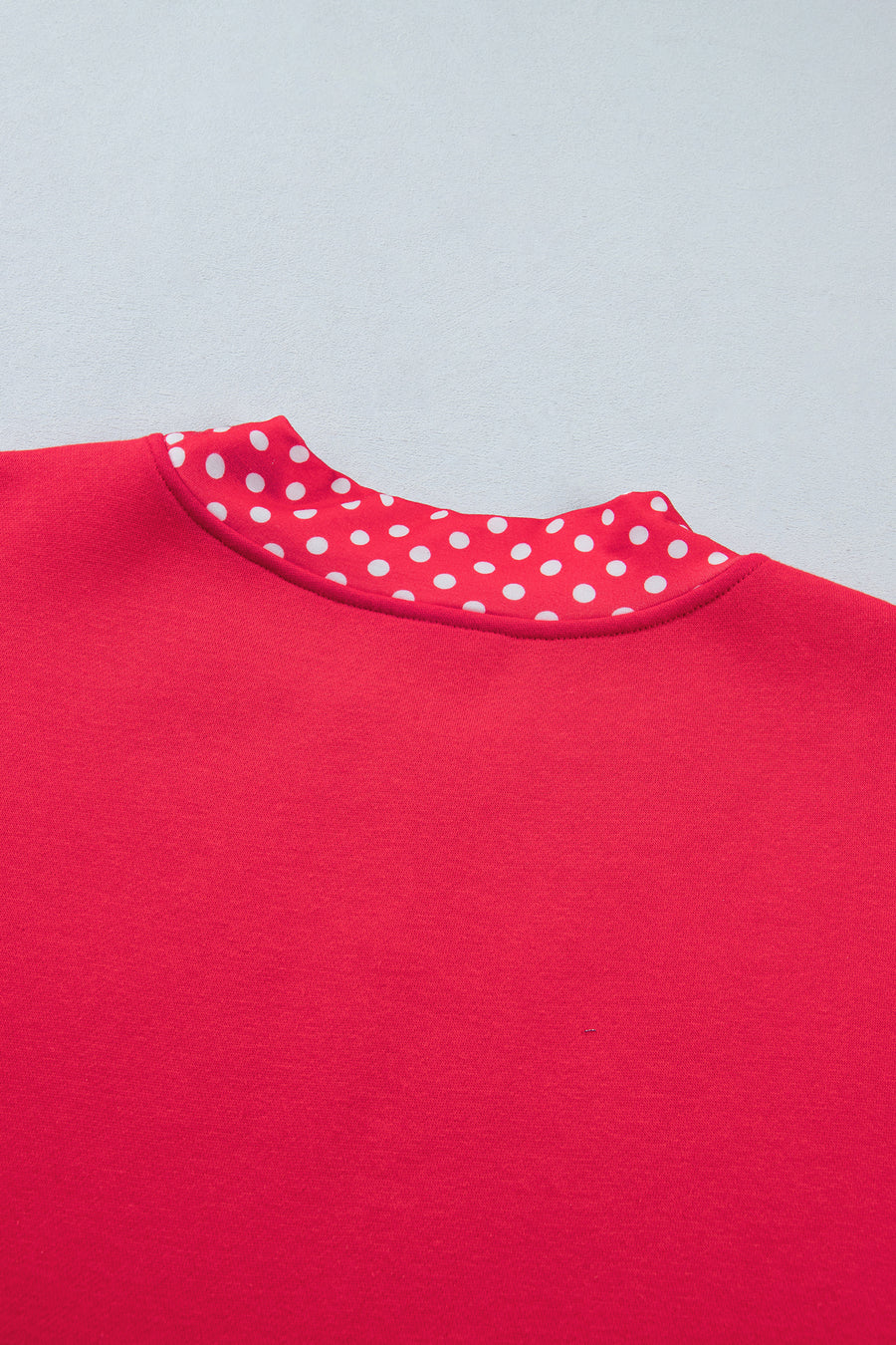 Pink Polka Dot Colour Block Oversized Sweatshirt Women UK