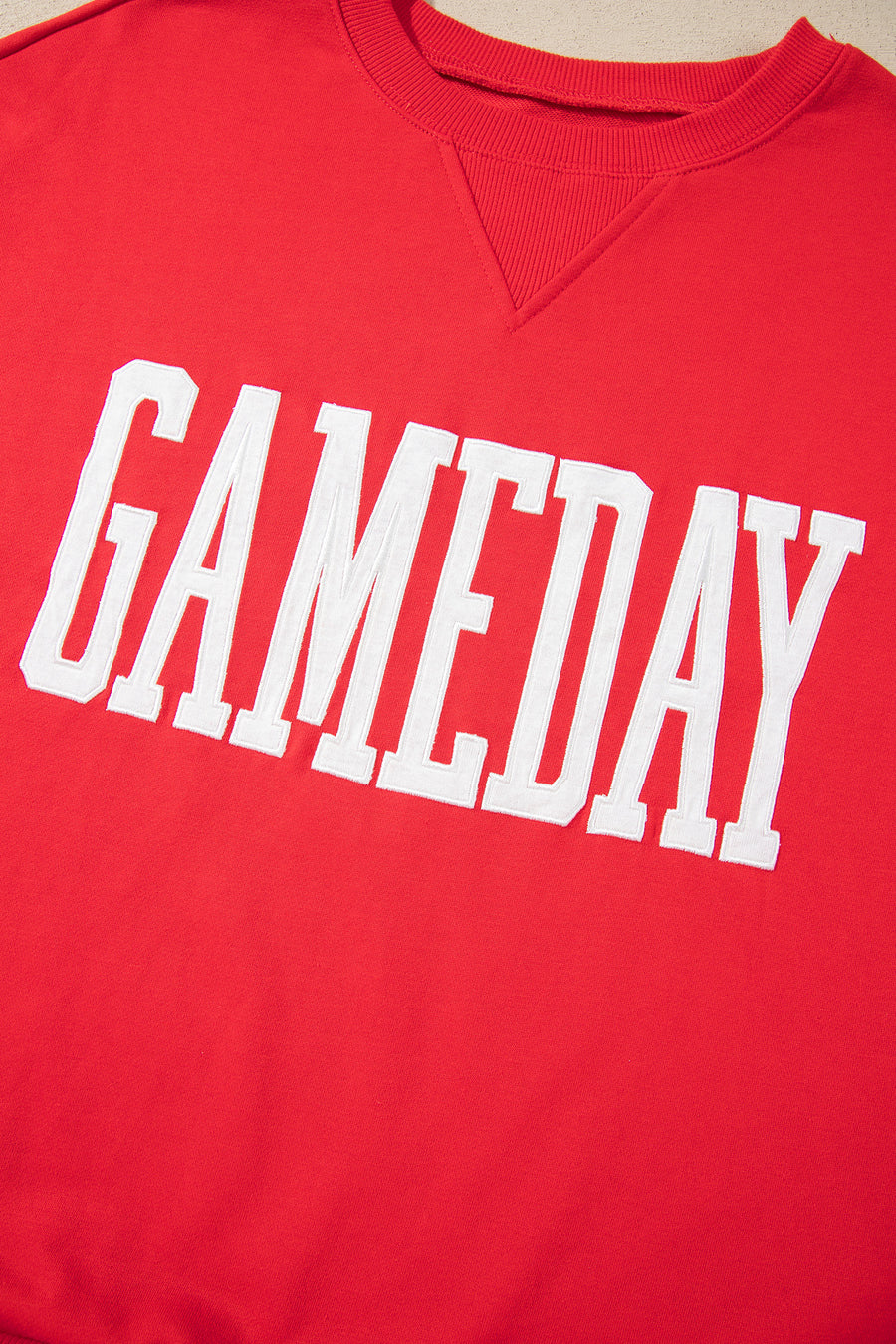 GAMEDAY Embroidered Patch Sweatshirt