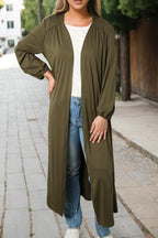 Green Lightweight Duster Cardigan