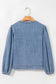 Blue Ties Puff Denim Top
