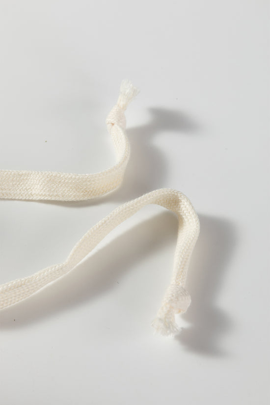 White Contrast Trim Crochet Knit Hoodie