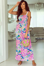 Smocked Wide Leg Jumpsuit - Fashionfitz