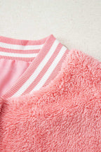 front detail of winter fleece vest with high neckline