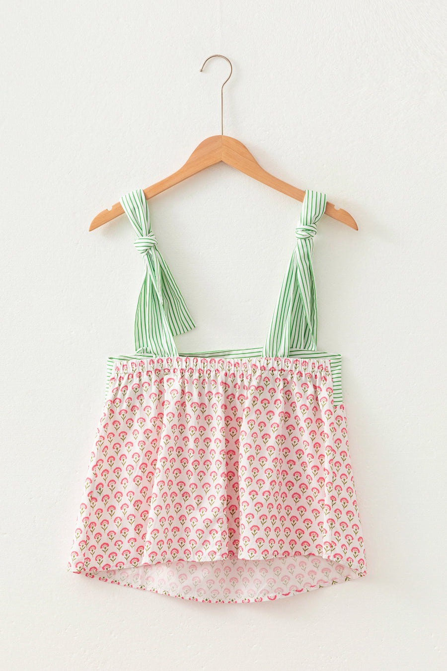 Printed Knot Strap Babydoll Tank Top Women UK