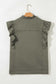 Green Bay Ruffled Denim Vest