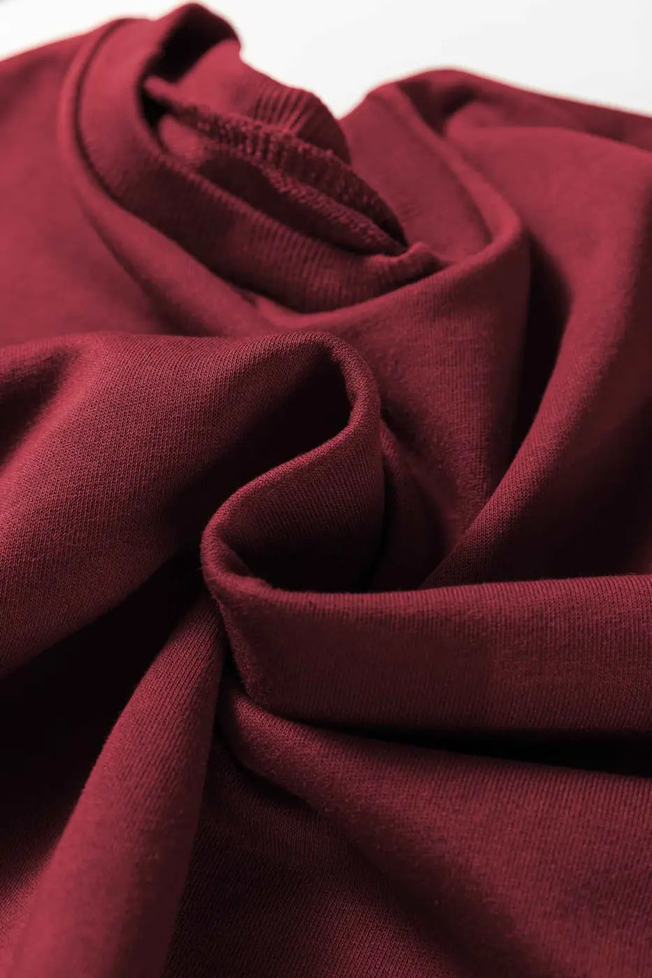 Co-Ord Knitted Wide Leg Jogger - Varsity Stripes Burgundy