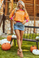 Stripe Hug Loose Fit Sweater