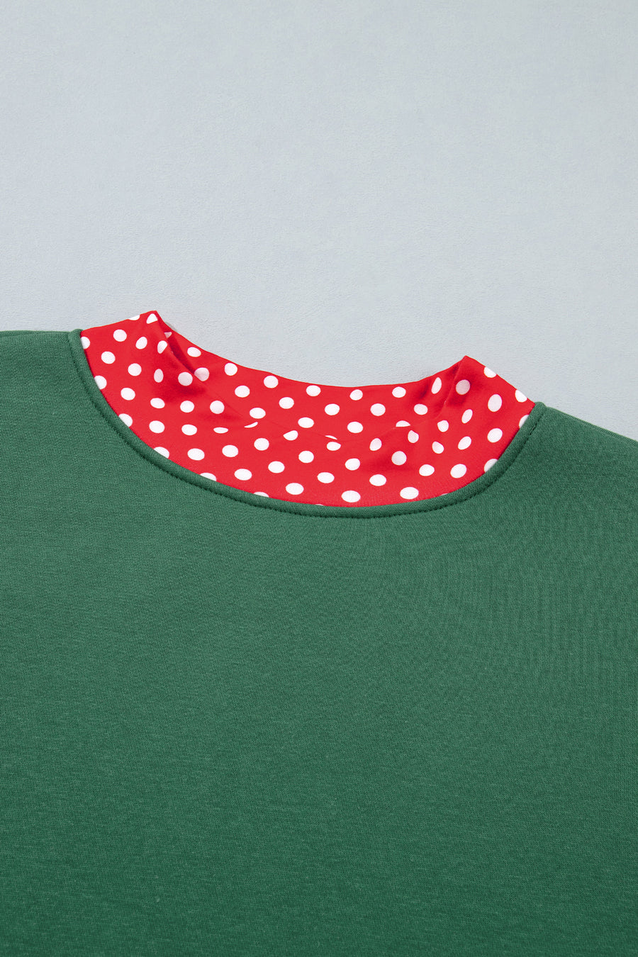Pink Polka Dot Colour Block Oversized Sweatshirt Women UK