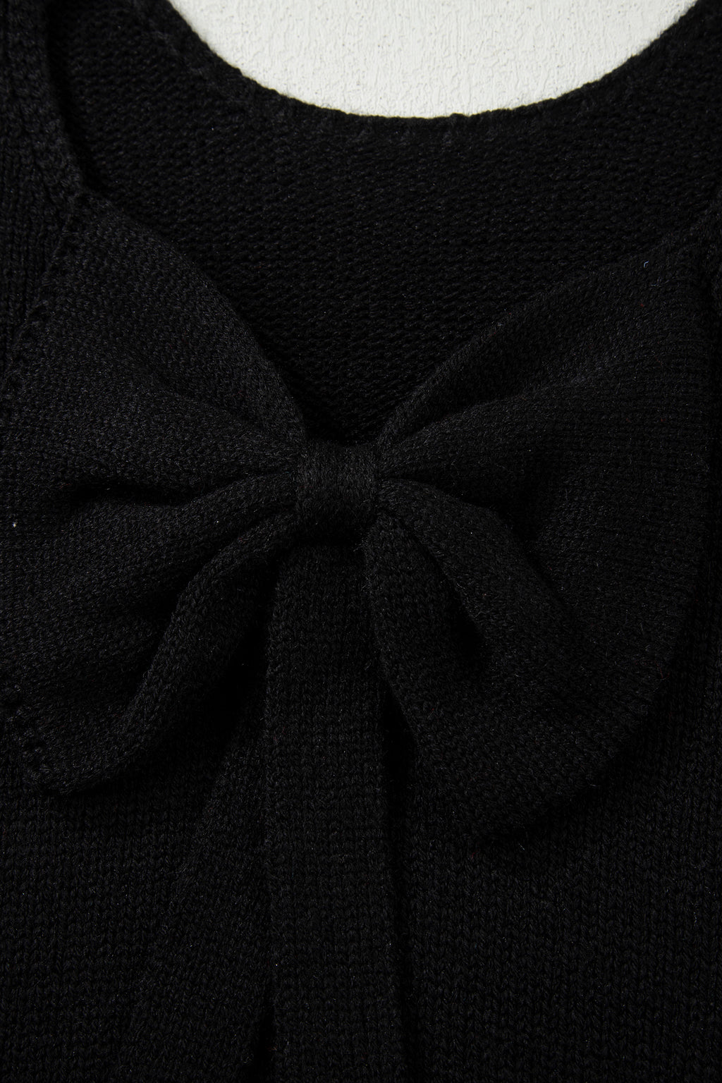 Festive Bow‑Back Backless Jumper