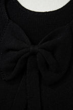 Festive Bow‑Back Backless Jumper