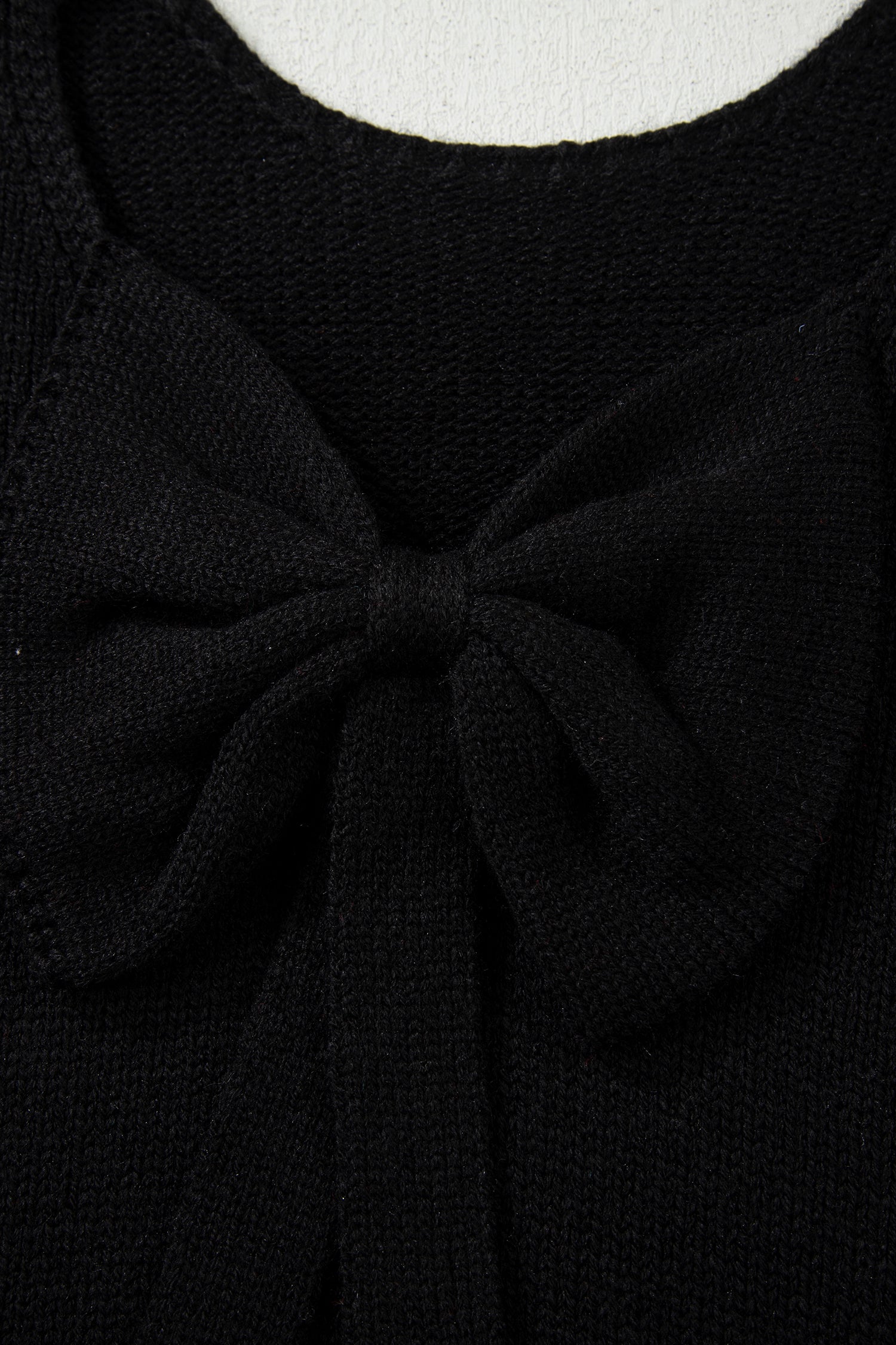 Festive Bow‑Back Backless Jumper