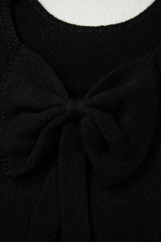 Women’s festive bow‑back backless jumper | fashionfitz