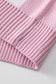 Pink Checkered Bishop Sleeve Sweater - Fashionfitz