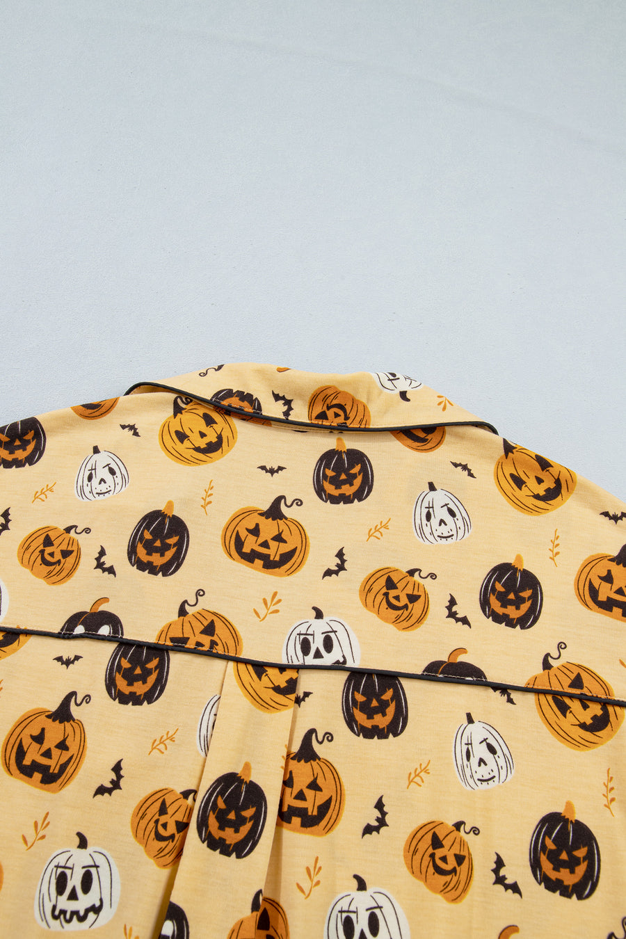 Pumpkin Face Ruffle Long Sleeve Lounge Set Women UK