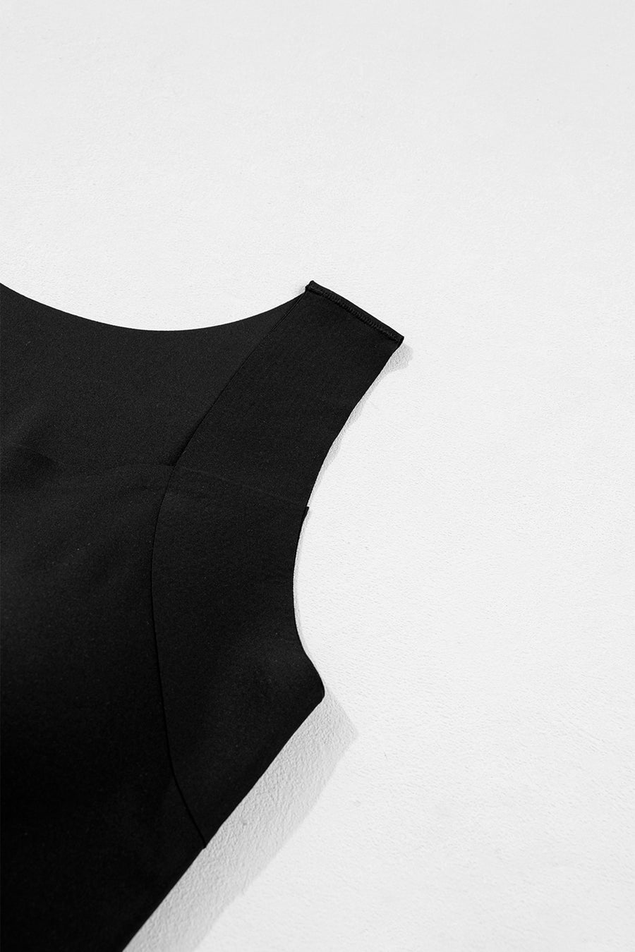 Wide Strap Splicing Athleisure Square Neck Tank Top Women UK