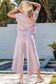 Funky Stripes Wide Leg Pants Set
