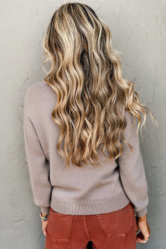 Floral Embroidered Sleeve Jumper