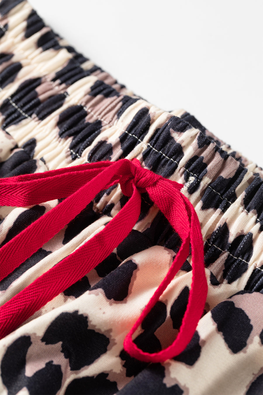 Side Stripe Leopard Wide Leg Trousers Women UK
