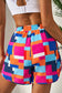 Rose GeoWave Swim Shorts - Fashionfitz