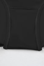 Black Square Neck Tankini Swimsuit