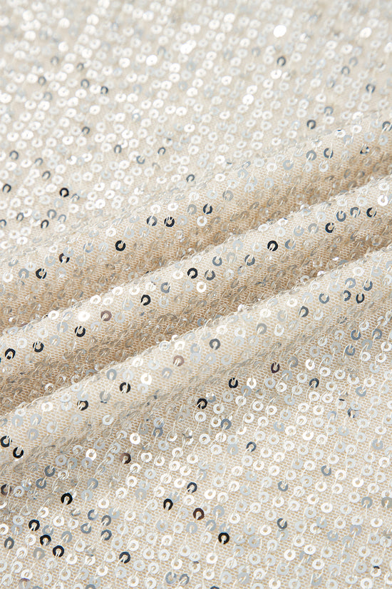 Apricot Sequin Hooded Top - Night Out