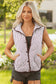Stripe Snap Winter Vest