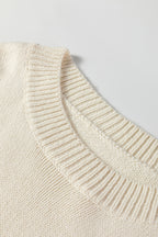 Floral Embroidered Sleeve Jumper