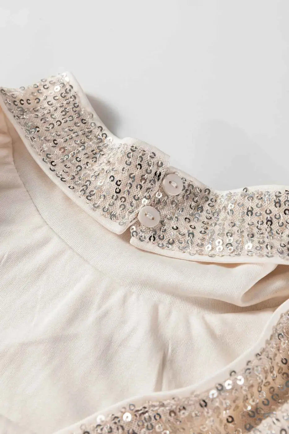 Open Back Sequin Party Top – Bell Sleeves