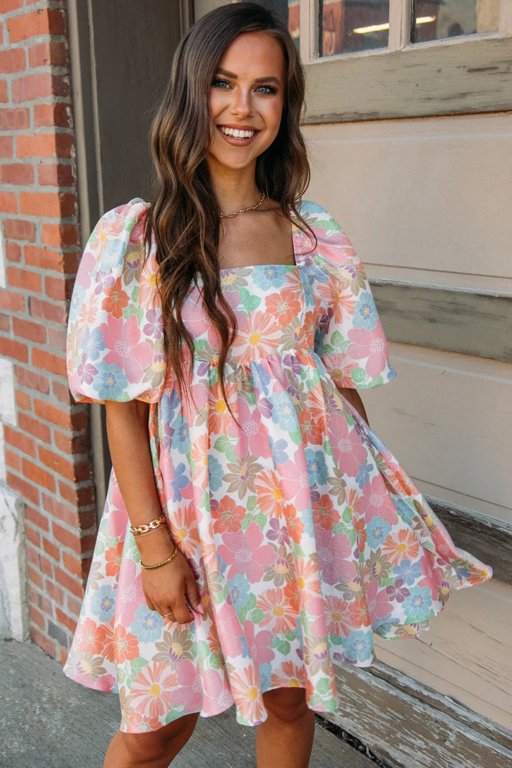 Summer Floral Babydoll Dress - Fashionfitz