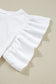 White Floral Crochet Blouse - Fashionfitz