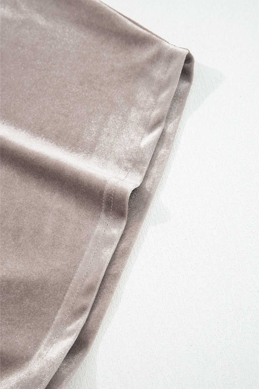 Open Front Draped Velvet Kimono