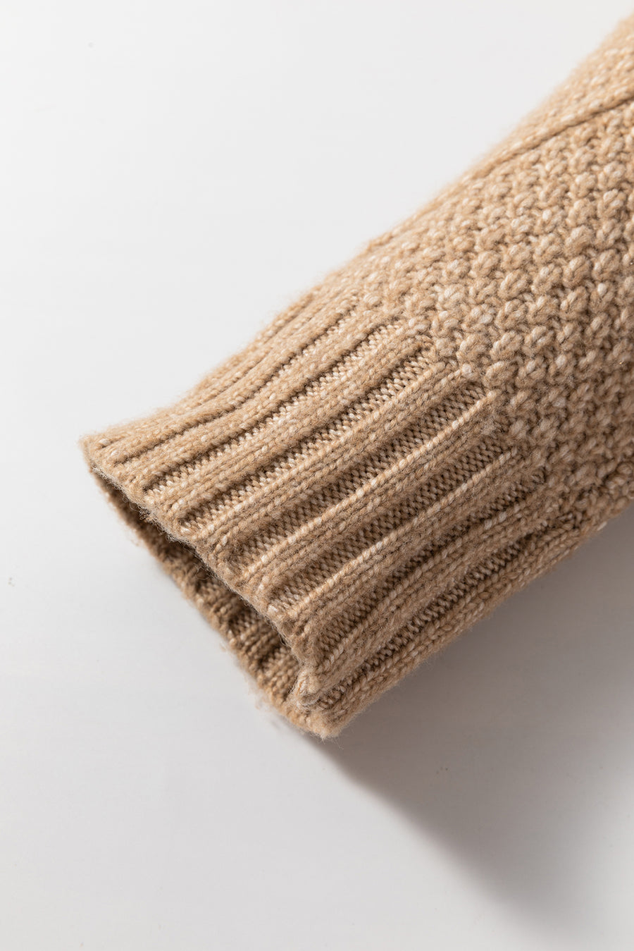 Parchment Cable Knit Drop Shoulder Loose Fit Jumper Dress UK