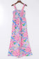 Smocked Wide Leg Jumpsuit - Fashionfitz